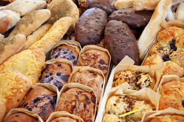 sweet bread in bakery