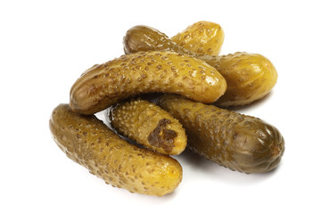 heap of pickled cucumbers