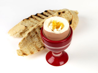 Hard Boiled Egg with Toast
