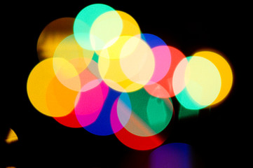 blurred colored circles