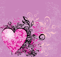 Valentine's card. Vector