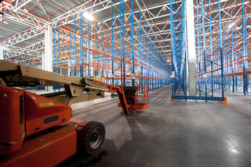 Interior of a modern warehouse