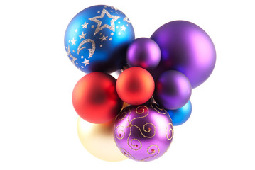 Multi-colored Christmas balls