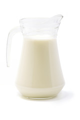 Milk jug with clipping path