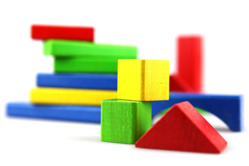 Wooden building blocks