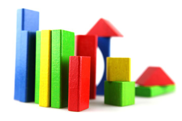 Wooden building blocks