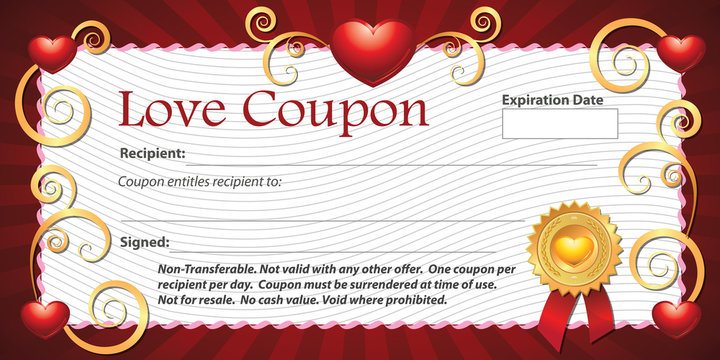Blank Love Coupon
