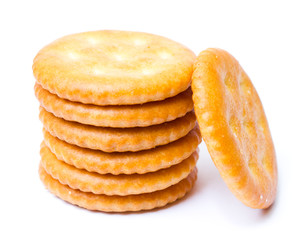 cracker isolated on white background