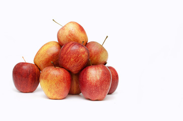 apples on white