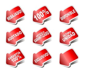 PEGATINAS VENTA FLECHA