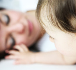 Obraz na płótnie Canvas mutter mit ihrem baby
