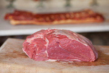 fleisch in der metzgerei