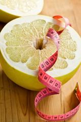 dieting . pomelo fruit