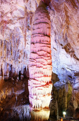 Huge stelae and stalactite