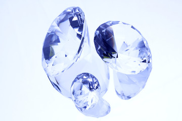 Fototapeta premium Diamonds on mirror