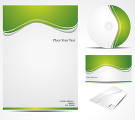 abstract green corporate id