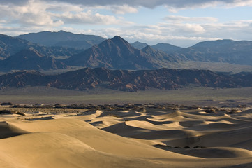 Sunrise on Mesquite Flat Sand Dunes