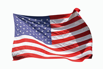 Nationalflagge USA, freigestellt 02