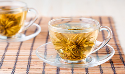 bright picture of green tea
