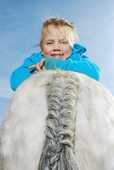 Mädchen mit Pony