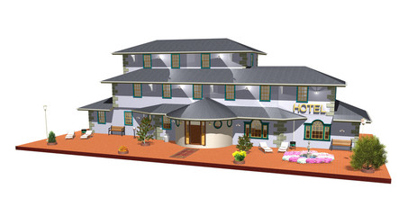 Hotel-Albergo-3D