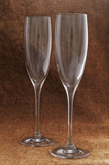 Wine goblets.