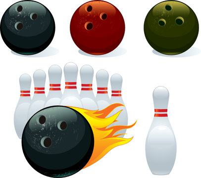Ball and pin bowling