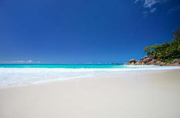 Idyllic beach in Seychelles