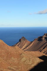 St Helena Island volcanic craters landscape