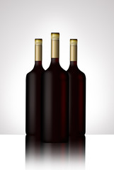 illustrated wine bottle.