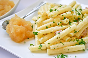 Makkaroni-Kartoffel-Auflauf