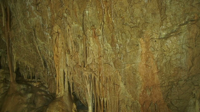 Walls of ancient caves