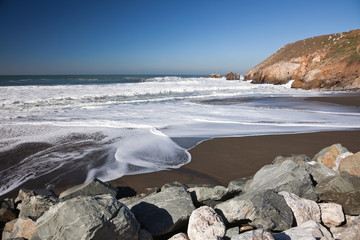 Ocean coastline landscape.