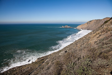 Fototapeta na wymiar Ocean coastline landscape.
