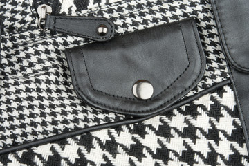 stylish  leather hand bag detail