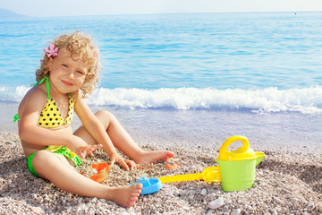 Child on beach
