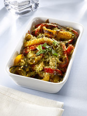 gratin de ratatouille - peperonata gratinata