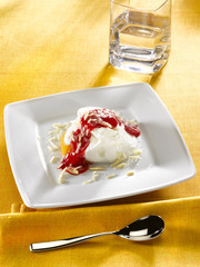 pêche melba - pesce melba - peach melba