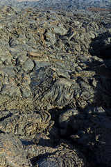 Stones of volcanic flow give a beautiful  structure