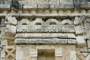 Decorative Detail, Ruined City, Uxmal, Mexico