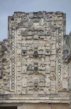 Decorative Detail, Maya Ruins, Uxmal, Mexico