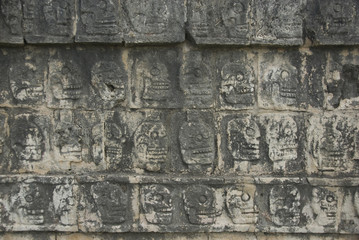 Decorative Detail, Ruins Chichen Itza, Mexico