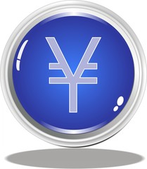 Fototapeta premium bouton yen