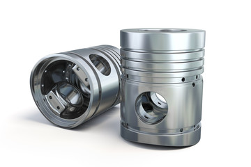 Two isolated pistons