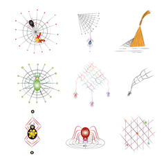 Lovely spiders on a web.