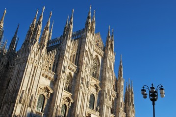 Fototapeta premium The Duomo, gothic cathedral of Milan, Lombardy, Italy