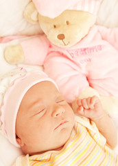 Cute little baby sleeping