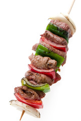 brochette de carne y vegetales © focha