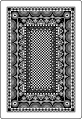 playing card back side 62x90 mm