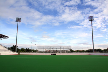 Fototapeta premium Fake grass soccer field